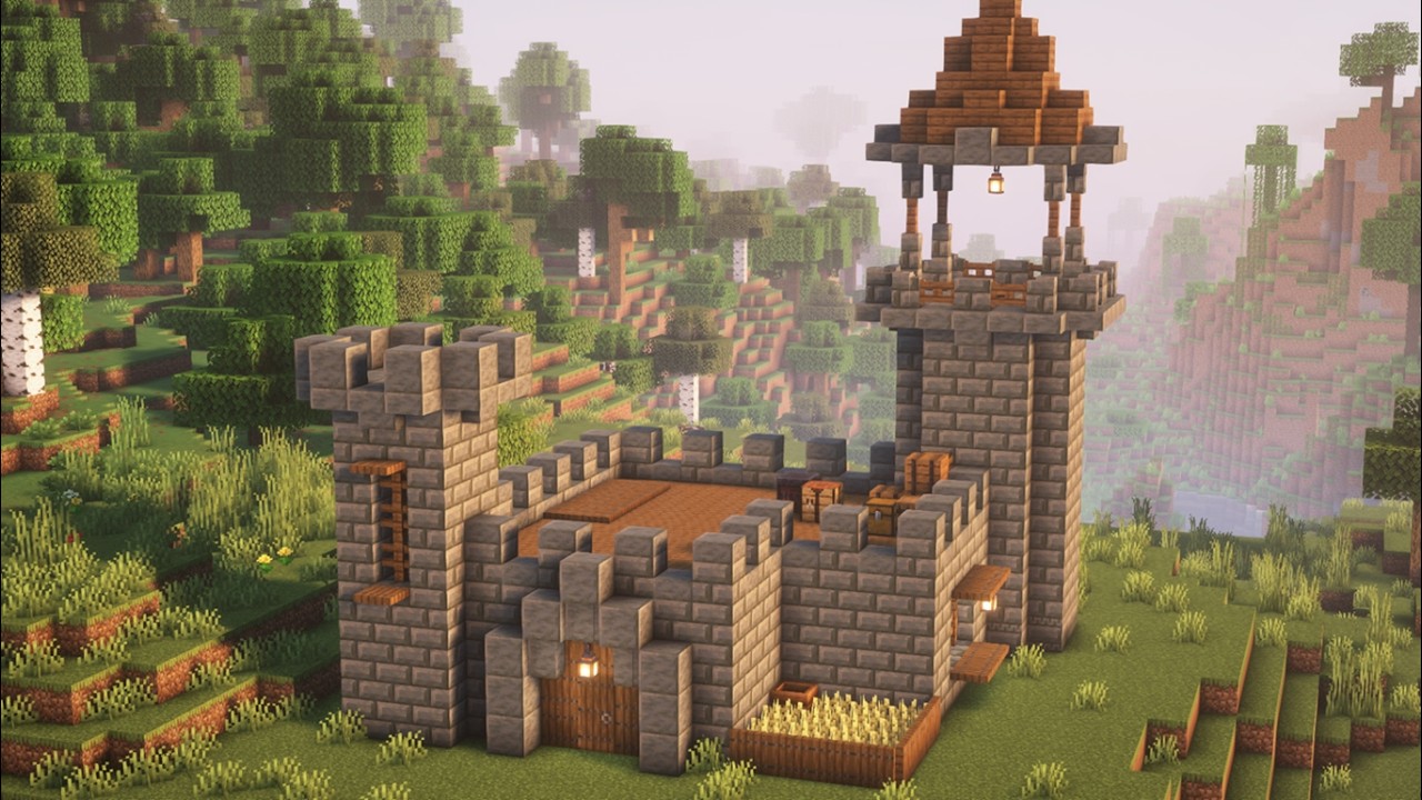 Mini Castello Minecraft Castelo Pequeno para Survival | Minecraft - Build - Minecraft Builders