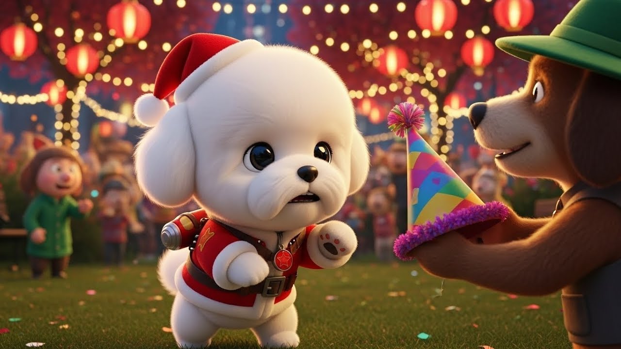 Tuti the Dog Thinks Fireworks Are Dangerous and Tries to Save Everyone 🚨🎆🐶