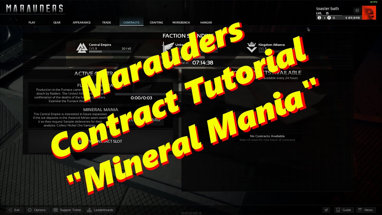 Marauders: Contract Tutorial "Mineral Mania"