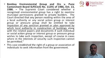 mod02lec09 - Judical Precedents, Reasonalbe Restricitions and Comparative perspective on RTI