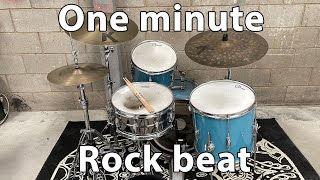 Learn a rock beat in one minute.