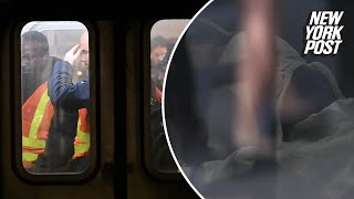 Straphanger in critical condition after being shoved into path of moving NYC subway train