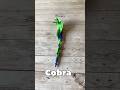 Paper Snake on a Pen 🐍|step by step folding #cobra #shorts