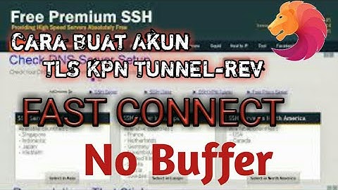 Cara Membuat Akun TLS KPN Tunnel Rev
