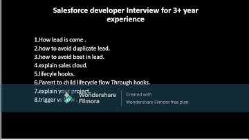 salesforce developer interview question for 3+ year experience