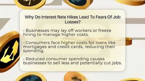 Why Do Interest Rate Hikes Lead To Fears Of Job Losses? - Inflation Insight Channel