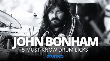5 Must-Know John Bonham Drum Licks (Drum Lesson)