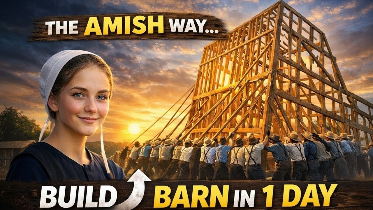 How the Amish Build a Barn in One Day (No Machines, Just Community)