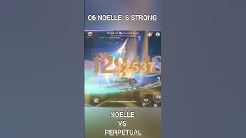C6 NOELLE IS STRONG vs PERPETUAL MECHANICAL ARRAY #genshinimpact #shorts #gameplay