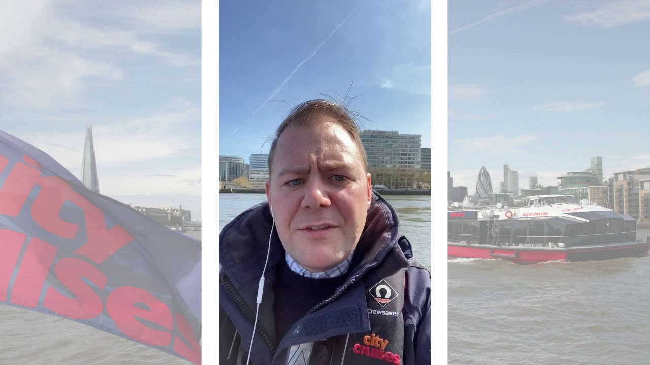 City Cruises takes tour of empty river Thames