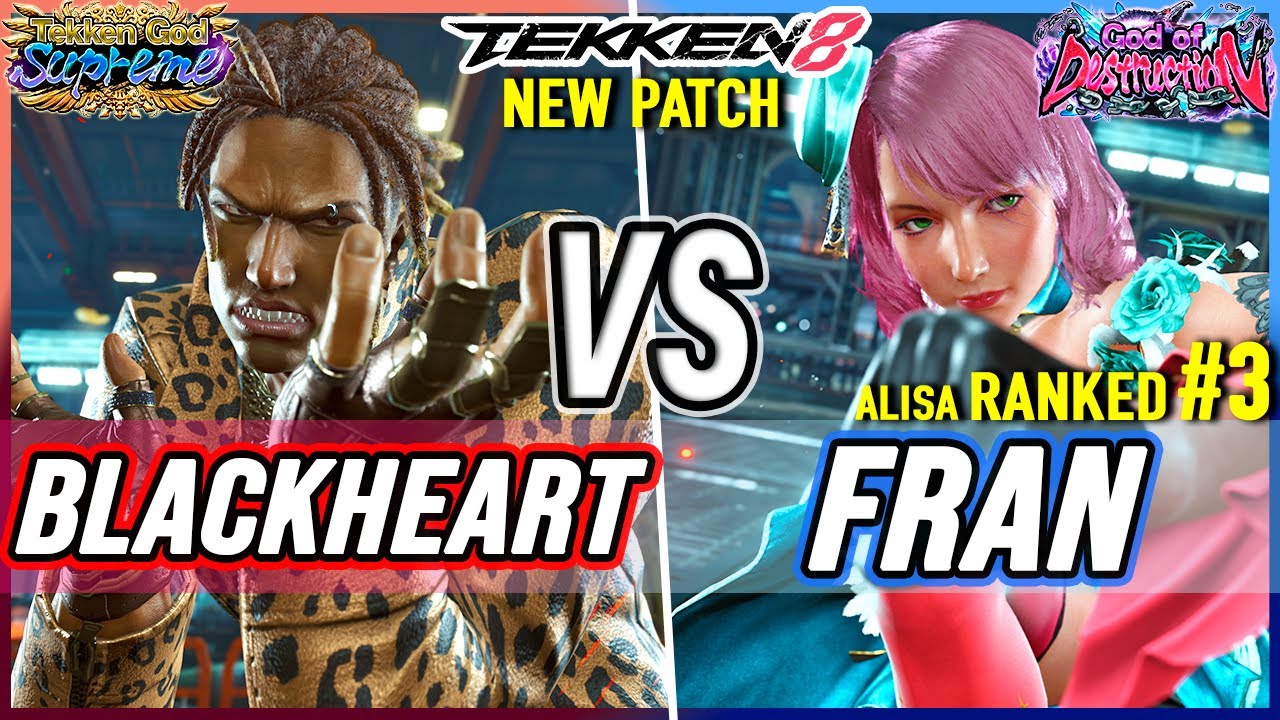 T8 🔥 BlackHeart (Eddy) vs Fran (#3 Ranked Alisa) 🔥 Tekken 8 High Level ...