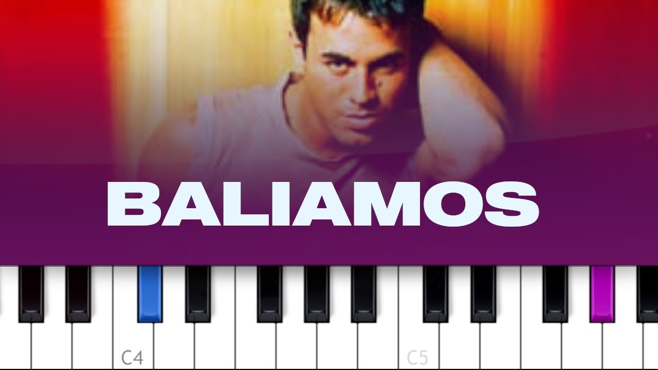 Enrique Iglesias - Bailamos (piano tutorial)