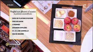 recette : parfait aux flocons d'avoine et pommes caramélisées