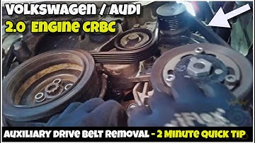 VW & Audi - Aux Drive Belt Removed In Seconds - DIY - Quick Tip Vid