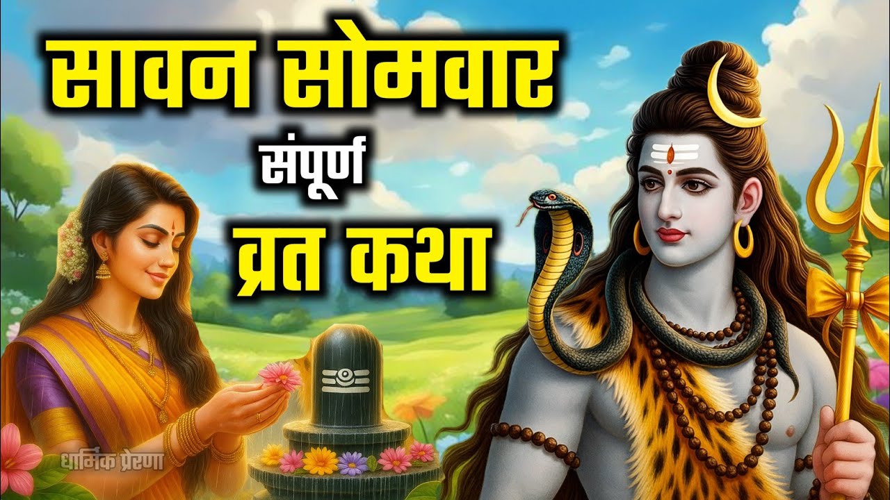 संपूर्ण सावन सोमवार व्रत कथा | sawan somvar ki vrat katha | 
