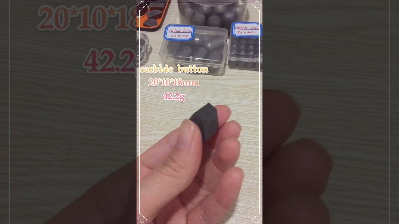 new carbide button 20mm*10*18mm  42.2g/pcs 