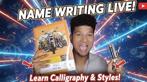 LIVE: Aapka Naam Professional Style Mein! ✍️ | Learn Calligraphy & Name Art