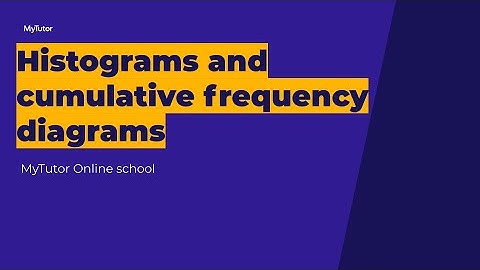 Histograms and cumulative frequency diagrams - live group tutorial - GCSE Maths