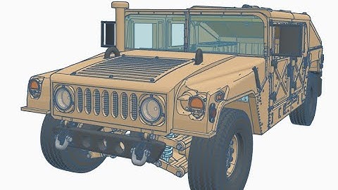 AM General M998 HMMWV Humvee 3d printed