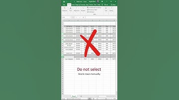 How to Delete Blank Rows I Microsoft Excel #shorts