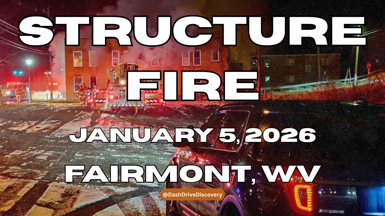Commercial Structure Fire - 1/5/2026 - 1116 Locust Ave - Fairmont, WV