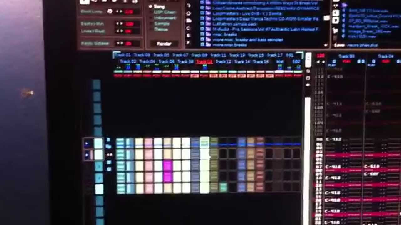 messing around in the studio with the EMU E-5000 and renoise.