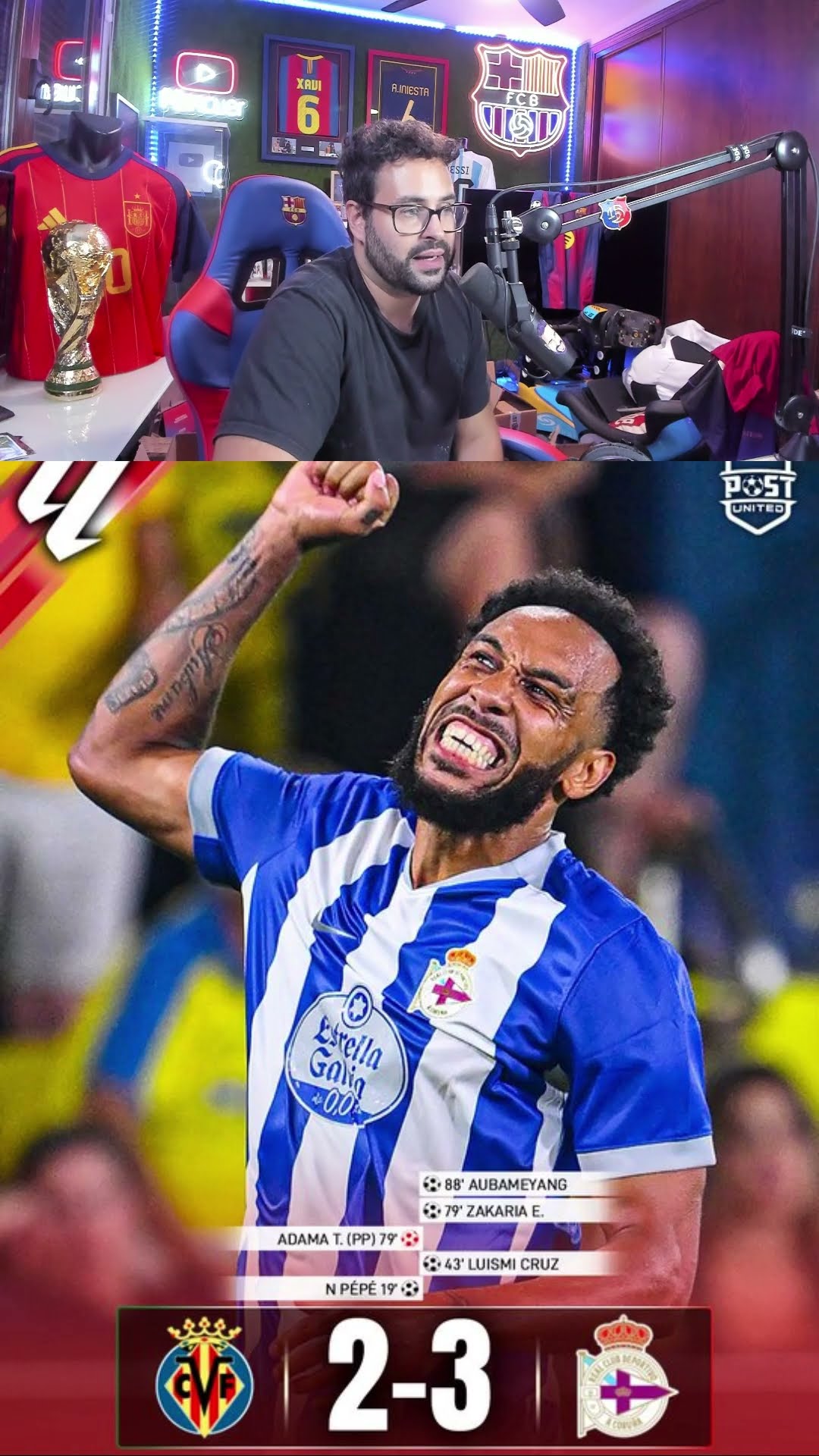 Nadie gana al Depor de Aubameyang #depor #laliga #aubameyang #mancuer #futbol #shortvideo