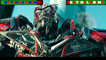 (Transformers) Optimus Prime Vs. Sentinel Prime With Health bars