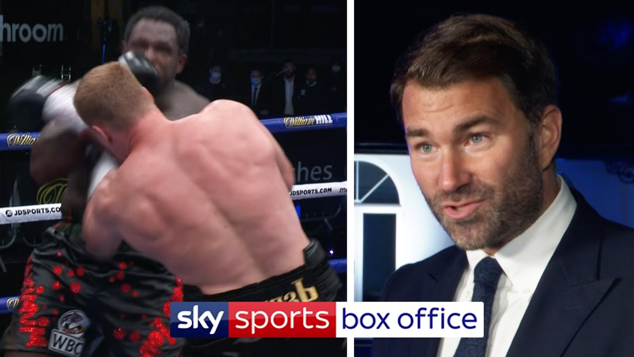 Eddie Hearn reacts to Dillian Whyte's SHOCKING defeat to Alexander Povetkin