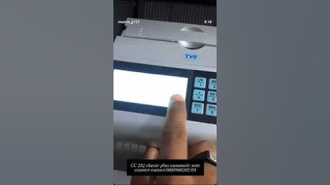 TVS CC232 CLASSIC PLUS MONEY COUNTER #autometic #moneycounter #notecountingmachines