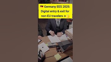 🇩🇪 Germany rolls out EU Entry/Exit System 2025!✈️#Germany #EES #Schengen #TravelUpdate #immigration
