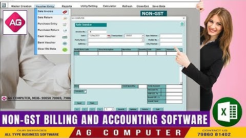 Billing Software In Excel Vba | How to Make Bill Invoice In Excel Vba | Debtor List | AG.Computer