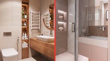 Top 100 Small Bathroom Design Ideas 2025 | Modern Bathroom Mirrors & Tiles Inspiration