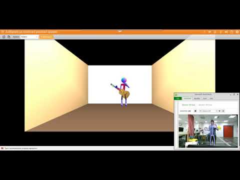 Kinect guitar interaction in iMUSciCA