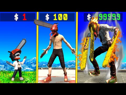 $1 CHAINSAW MAN to $1,000,000,000 in GTA 5