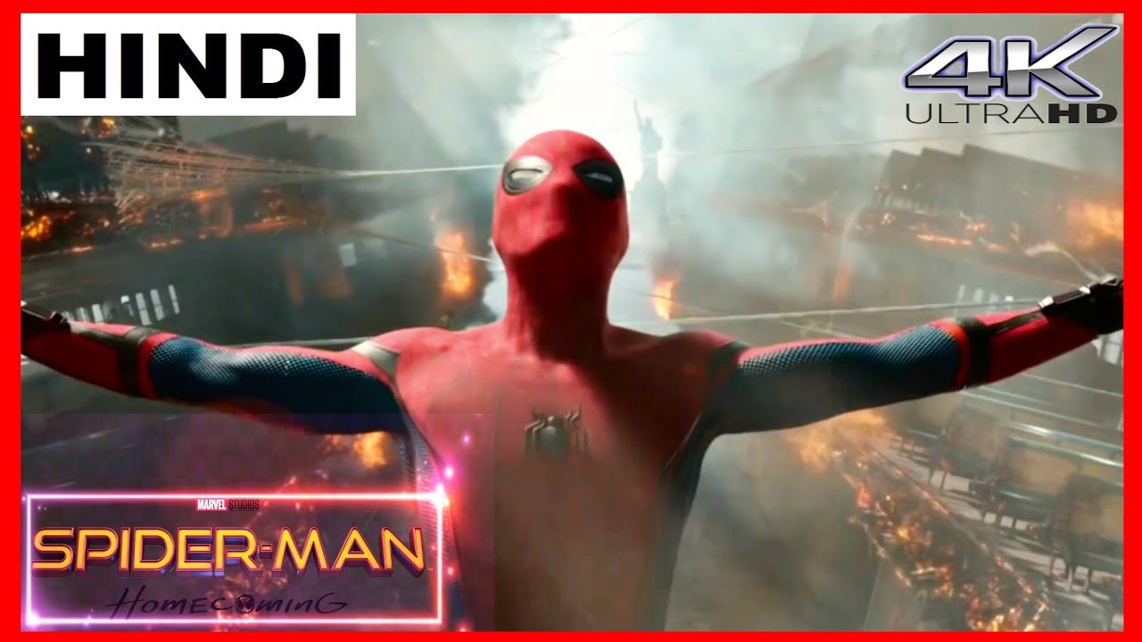 Spider-Man : Homecoming Ship Scene In Hindi | Iron Man hepls to Spider-Man Scene