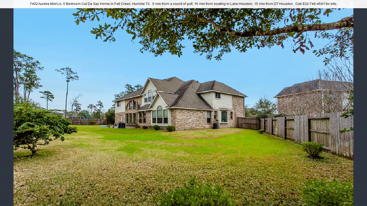 7402 Aurelia Mist Lane, Fall Creek, Humble TX YouTube