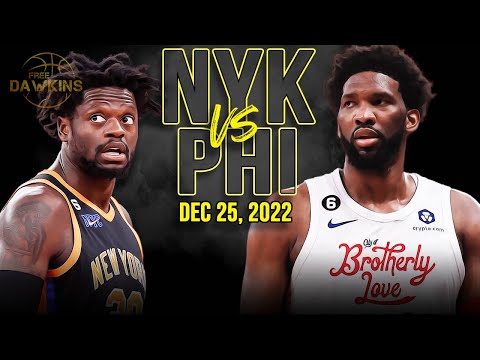 Philadelphia 76ers vs New York Knicks Full Game Highlights | NBA Christmas 2022 | FreeDawkins