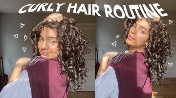 UPDATED CURLY HAIR ROUTINE! my 2c/3a wavy and curly hair routine ft. dossier :)