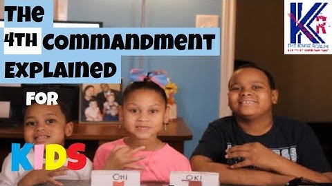 The 4th Commandment Explained for KIDS| The 10 Commandments| That Christian Fam