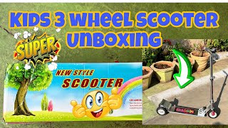 🚴New 3 Wheel Kids Scooter Unboxing #kidsscooter  #kids #kidsgames