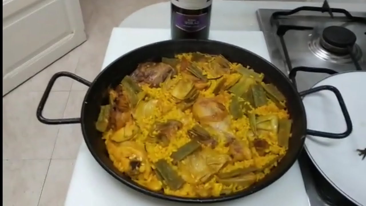 PAELLA VALENCIANA CON ALCACHOFAS (Para 23 personas). YouTube
