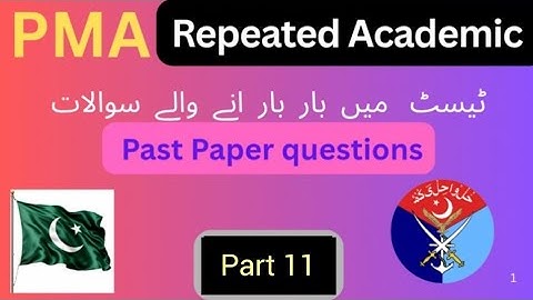 PMA 157 LC Initial Test Preparation//Most Repeated Academic mcqs #🇵🇰🇵🇰🇵🇰