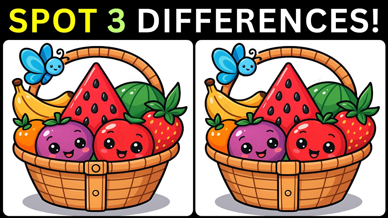 🧠Sharp Minds Will Find Three Differences👁️【#222 Brain Game Challenge Find 3 Differences】