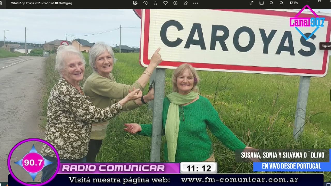 Sonia, Susana y Silvana D´olivo estuvieron en Caroyas, Asturias, España.