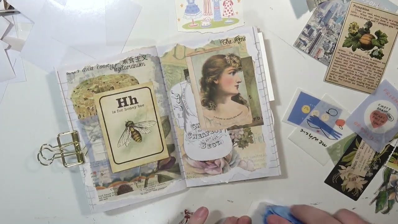 Vintage Collage Journaling #7