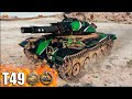 Самый ЖЁСТКИЙ бой на T49 ✅ World of Tanks лучший бой ЛТ на фугасах
