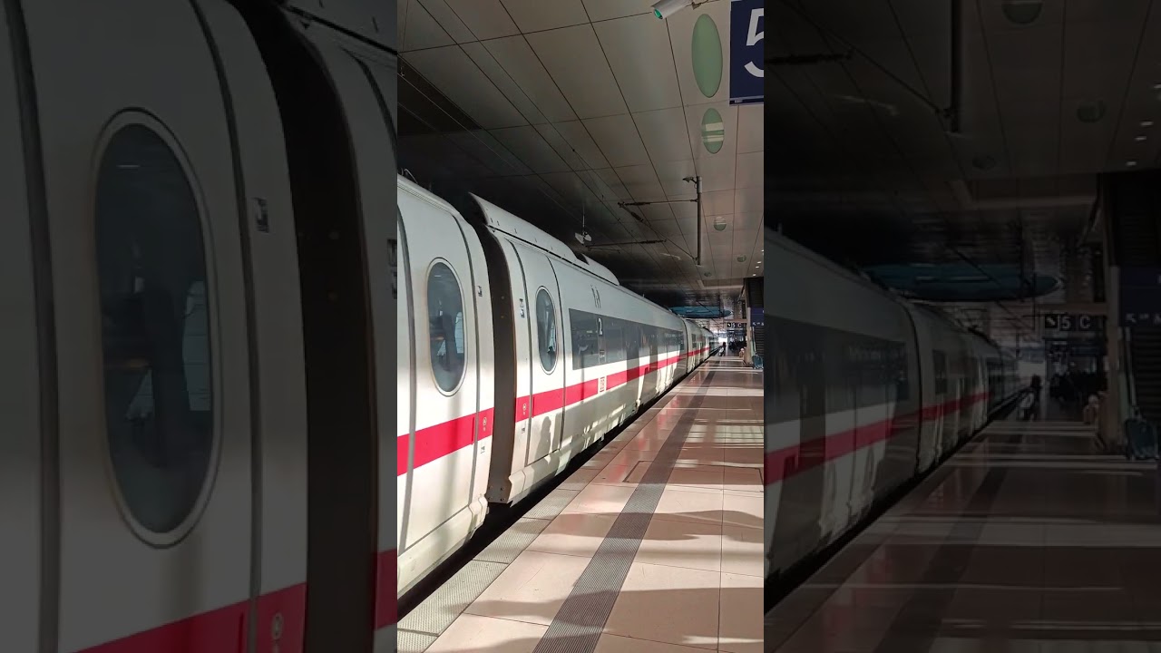 ICE 3 Awesome Departure Sound 🔊 @Frankfurt Airport 