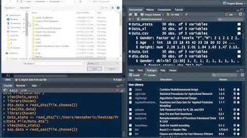 How to Read/Import Data Files In R || Reading/Importing SAS (.sas) file in R || Part F