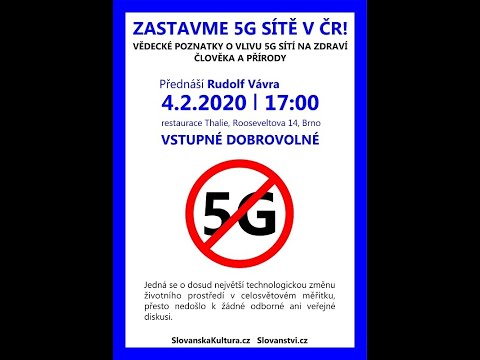 Rudolf Vávra: Vědecké poznatky o vlivu 5G sítí na zdraví člověka a přírody.